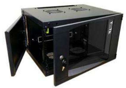 Шкаф настенный LANMASTER Next TWT-CBWNG-6U-6X4-BK 6U 550x450мм, черный