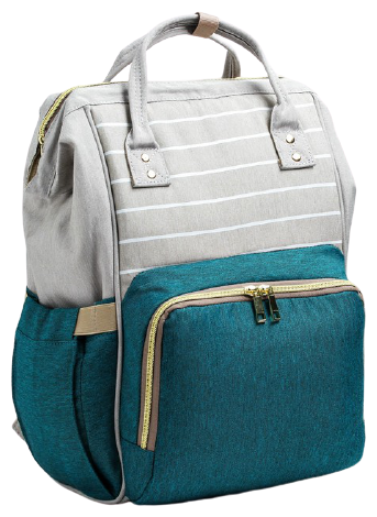 Рюкзак женский, для мамы и малыша, модель "Сумка-рюкзак", цвет зелёный