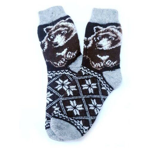 фото Рассказовские носки рассказовские шерстяные носки "медведь" (размер 41-44)