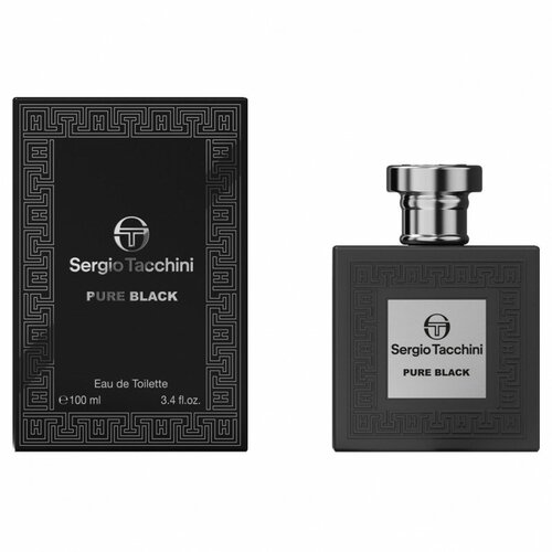 Sergio Tacchini Мужской Pure Black Sergio Tacchini Туалетная вода (edt) 100мл sergio tacchini мужской pacific blue туалетная вода edt 100мл