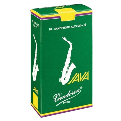 SR2625 JAVA Трости для саксофона Альт №2,5 (10шт) Vandoren трости для саксофона альт vandoren sr2635 java 3 5 10шт