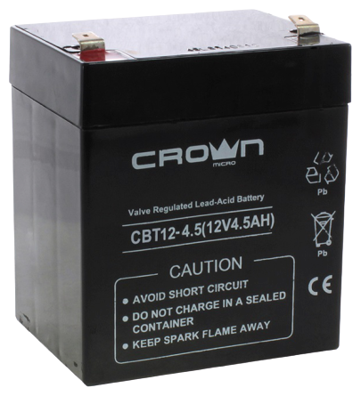 Аккумуляторная батарея Crown CBT-12-4.5 12В 4.5 А·ч