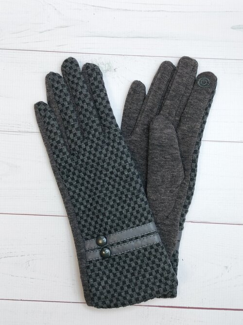 Перчатки , демисезон/зима, утепленные, размер OneSize, серый