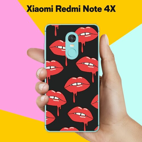 Силиконовый чехол на Xiaomi Redmi Note 4X Губы / для Сяоми Редми Ноут 4Х силиконовый чехол на xiaomi redmi 4x сяоми редми 4х красные губы