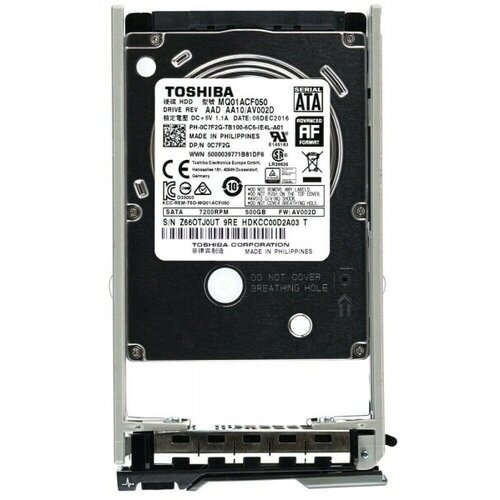 Жесткий диск Dell 0C7F2G 500Gb SATA 25 HDD 638000₽