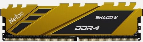 Изображение товара Оперативная память Netac DDR4 8Gb 3200MHz pc-25600 Shadow Yellow (NTSDD4P32SP-08Y)