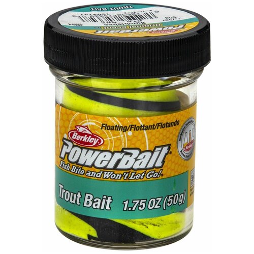 Паста форелевая Berkley PowerBait Trout Bait 50гр #Bumblebee