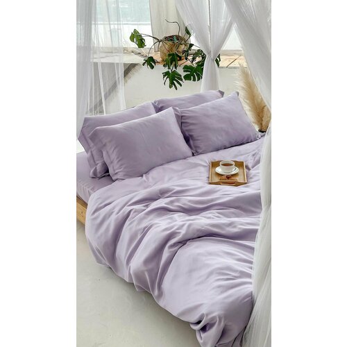 Пододеяльник 1 спальный из премиальной ткани Тенсель Amethyst на молнии 135x200
