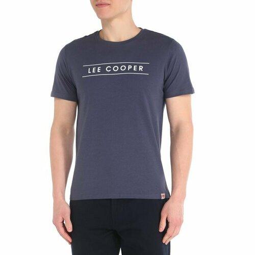 Футболка Lee Cooper, размер S, серо-синий