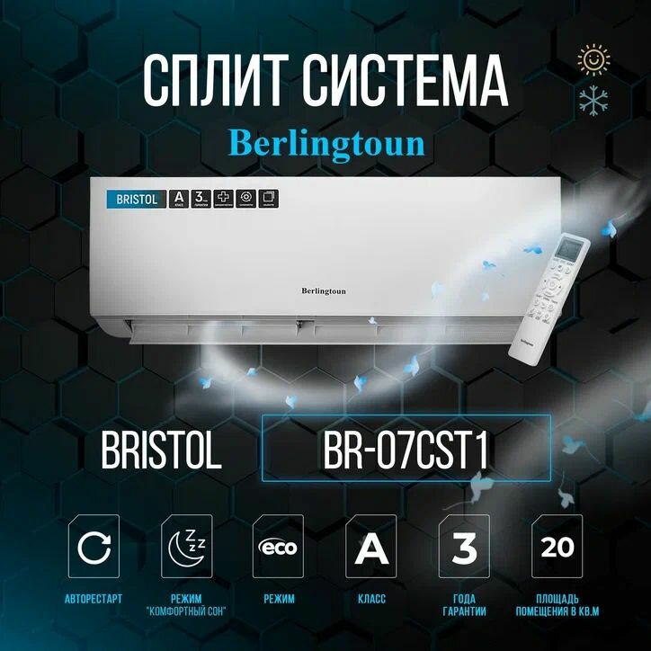 Сплит-система Berlingtoun Bristol On/Off BR-07CST1 - фотография № 1