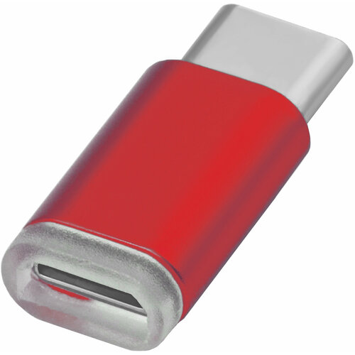 Greenconnect Переходник USB Type C на micro USB 2.0, M/F, Greenconnect, красный, GCR-UC3U2MF-Red Greenconnect USB Type C на micro USB 2.0, M/F красный (GCR-UC3U2MF-Red) greenconnect usb type c на micro usb 2 0 m f красный