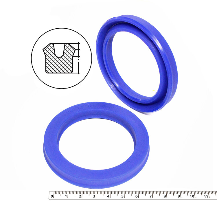 Манжета гидравлическая 60х80х10 (манжета цилиндра 80*60*10) тип UN PU (полиуретан)
