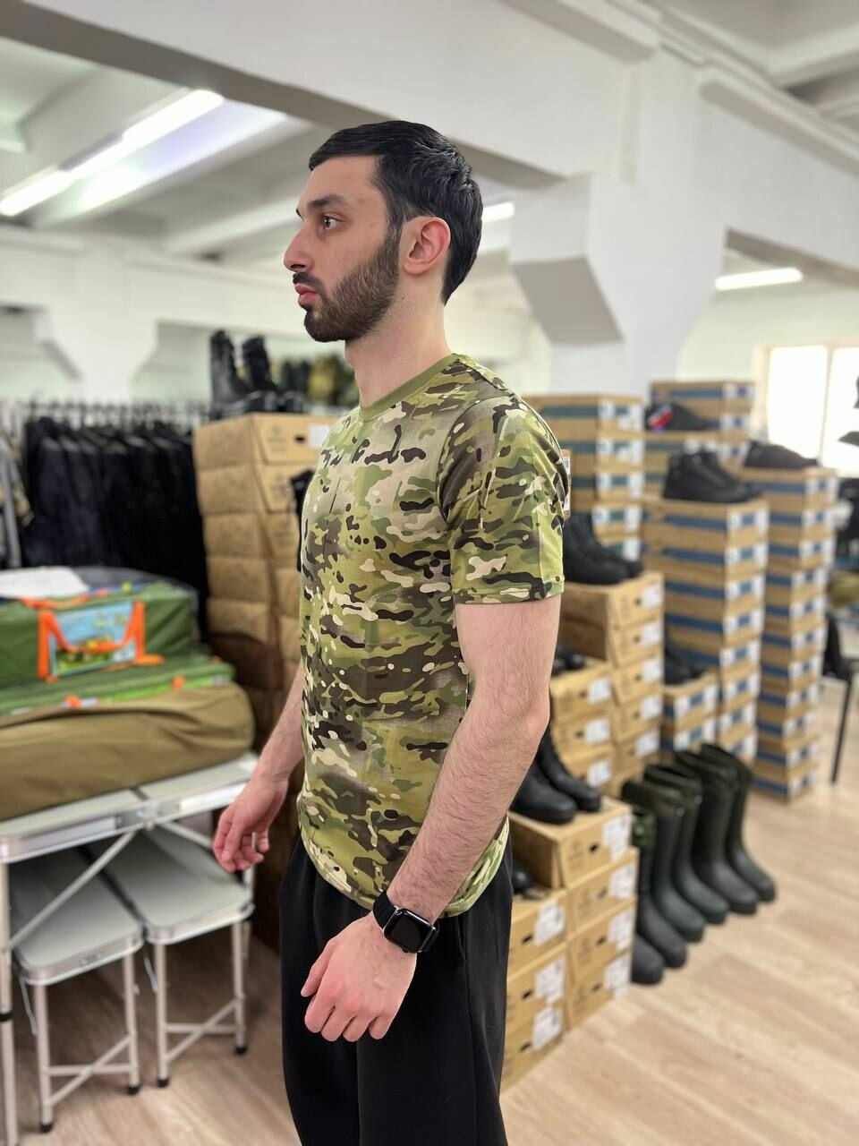 Футболка спортивная ГОРЕЦ, размер 56, мультикам — фото 1