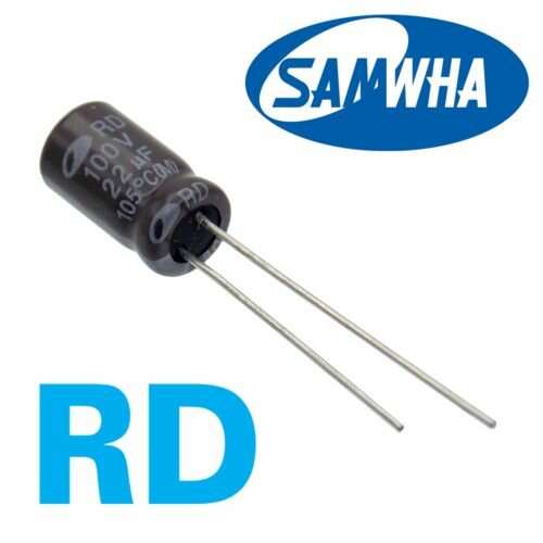 22мкФ 100В / RD / 6,3x11 / 105 С / конденсатор электролитический (10шт)
