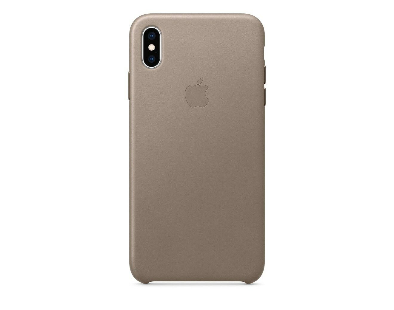 Чехол кожаный Apple iPhone Xs Max Leather Case Taupe (Платиново-серый) MRWR2ZM/A