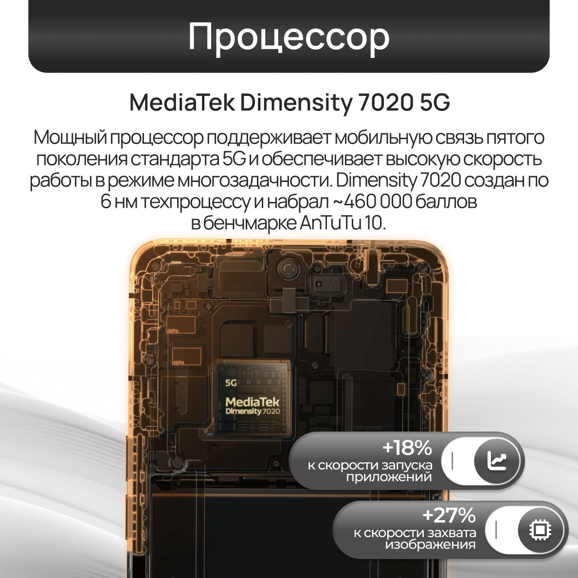 Смартфон TECNO CAMON 30 5G 8/256 ГБ, Black — фото 1