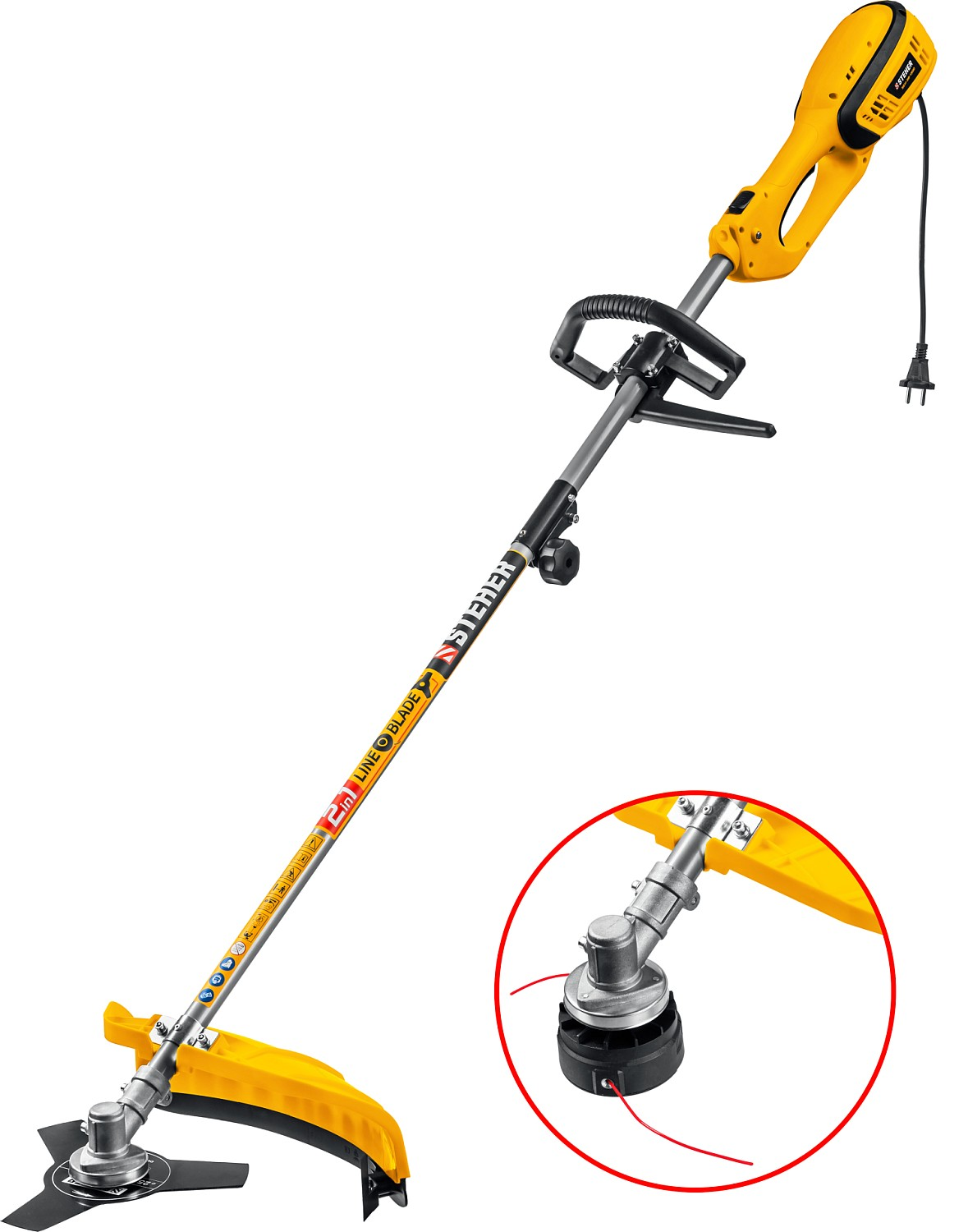 Коса сетевая  ш с 38 25 см 1300 Вт STEHER