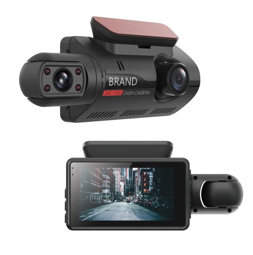 Видеорегистратор Full HD 1080P / 2 камеры / G-sensor / LCD дисплей / Камера заднего вида для парковки / WDR — фото 1