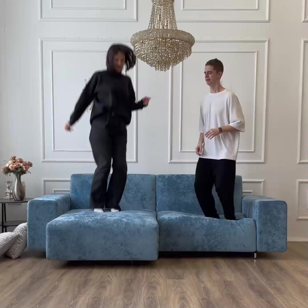 Диван-кровать Redsofa Аурис 260 см светло-бежевый антивандальный. Раскладной угловой диван со съемными чехлами, для дома и офиса. — фото 1