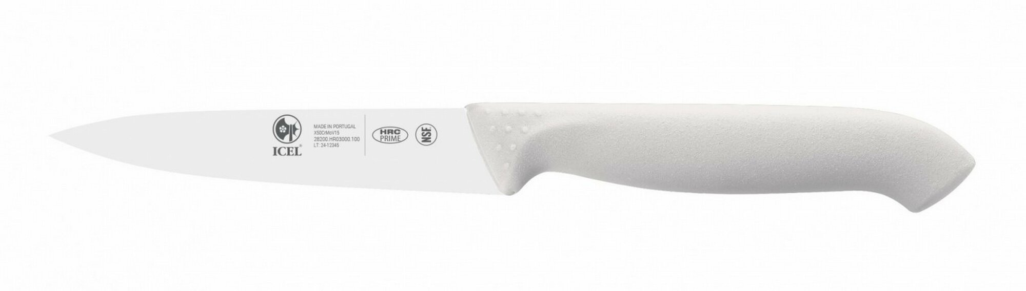 Нож для овощей 100/210 мм., белый, антибактер. ручка, HoReCa Icel