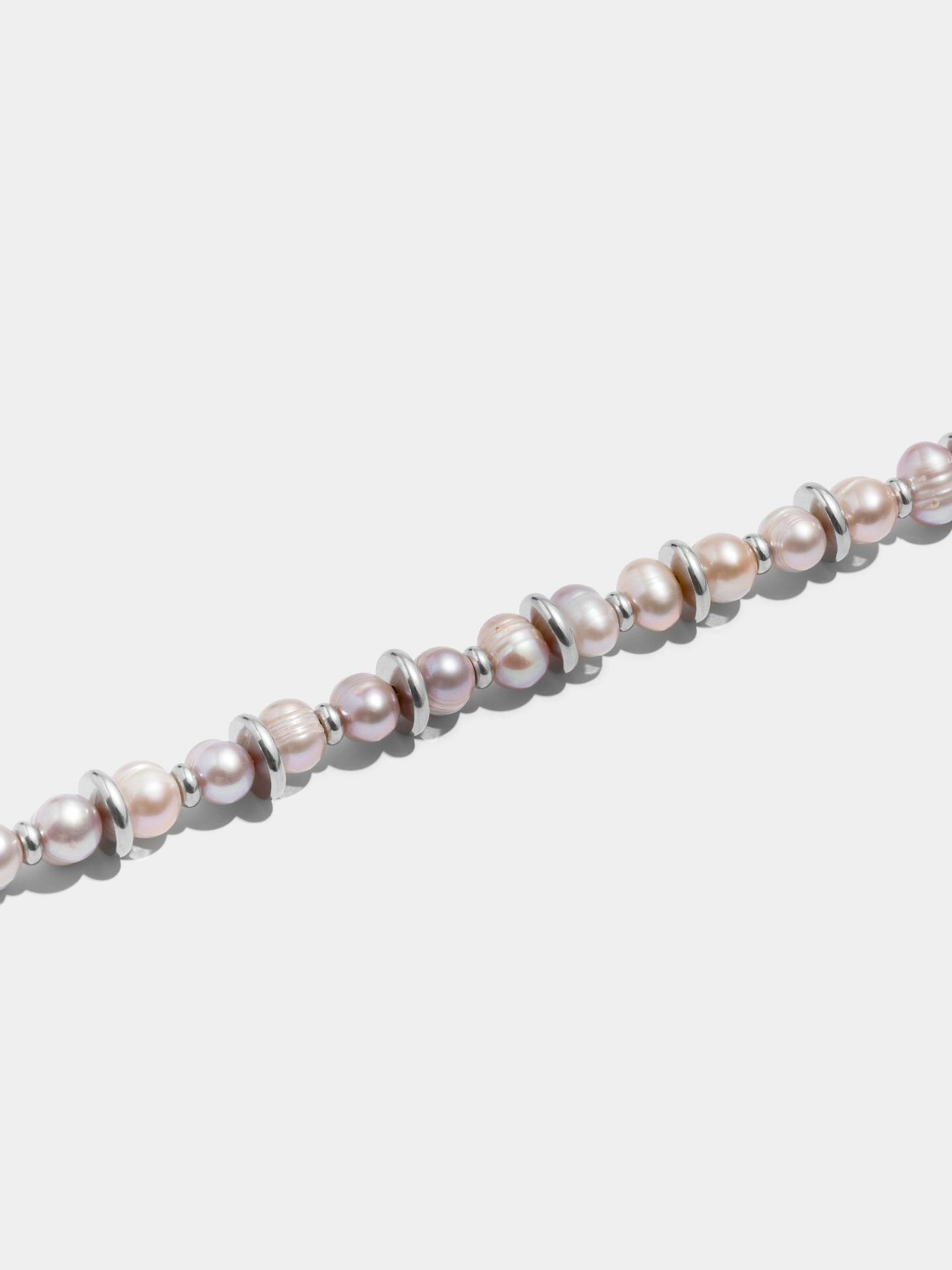 Чокер RESURS, жемчуг пресноводный, длина 41 см, розовый, пыльная роза — фото 1