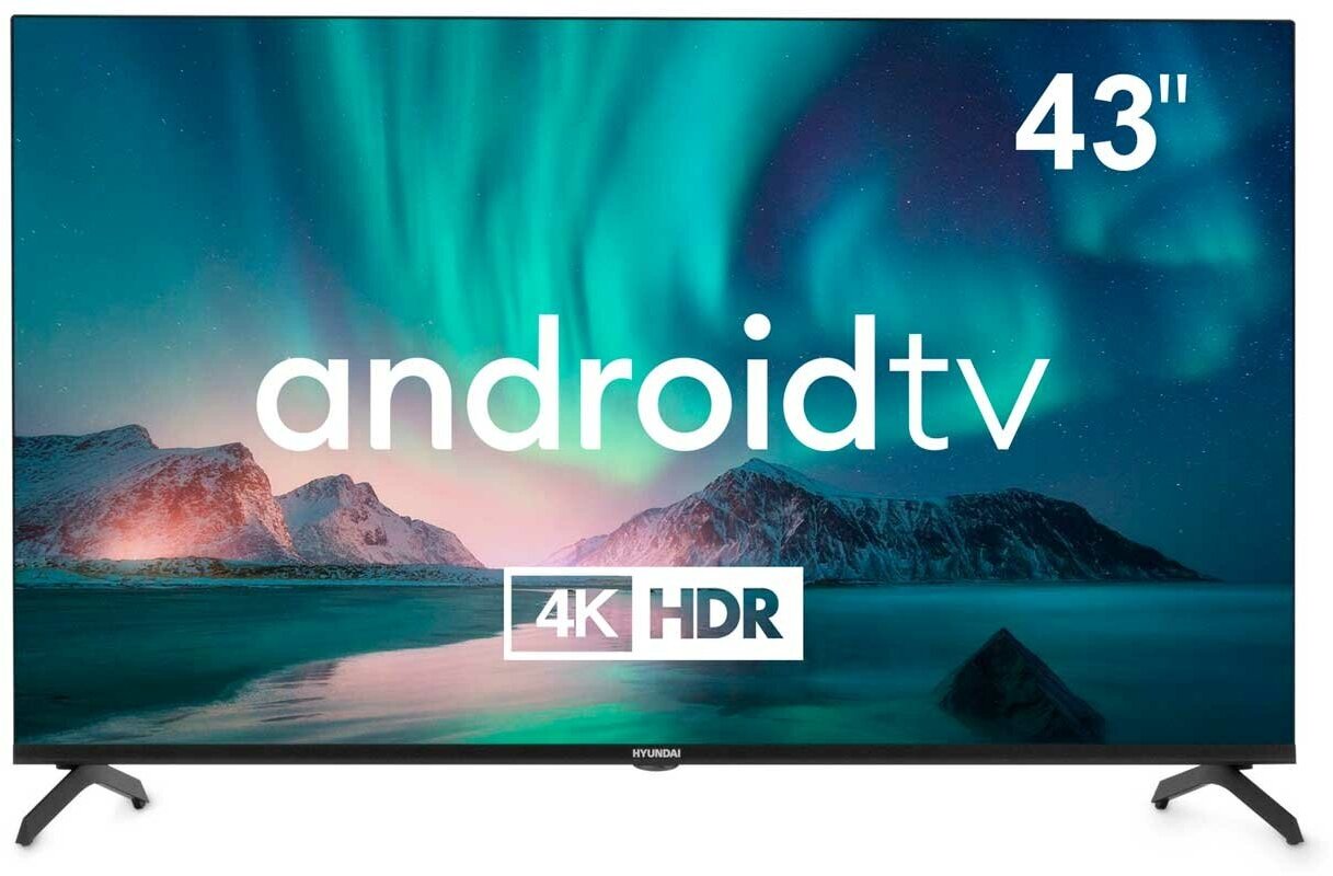 Телевизор Hyundai Android TV H-LED43BU7006 43" LED 4K Ultra HD Android TV черный