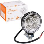 Фара Светодиодная Круглая 4 Led Рассеянный Свет 12w (83х83х51) 12/24v (Aled002) AIRLINE арт. aled002 - изображение