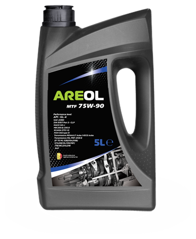 AREOL MTF 75W90 (5л) полусинт. трансм. масло для робот. и МКПП\ API GL-4, MB 235.6/235.8 75W90AR086