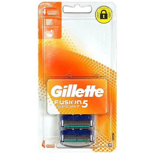 Сменные Кассеты Gillette Fusion5 Для Мужской Бритвы, 4 шт., с 5 лезвиями, c точным триммером для труднодоступных мест