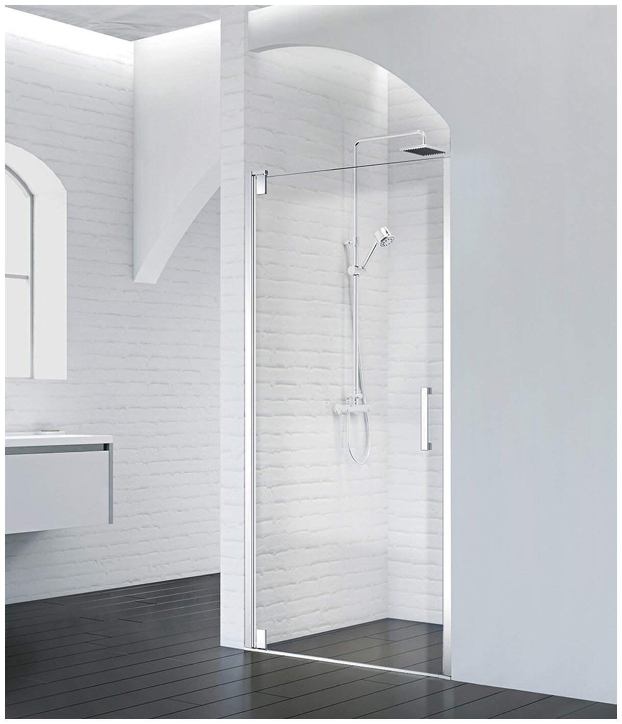 Душевая дверь BelBagno Marmi B-1-60-C-Cr