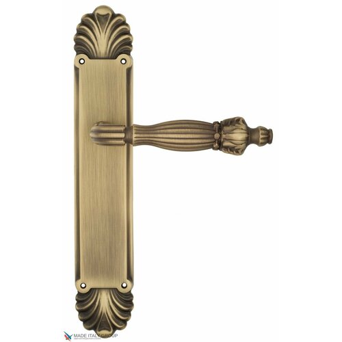 Дверная ручка на планке Venezia OLIMPO PL87 матовая бронза