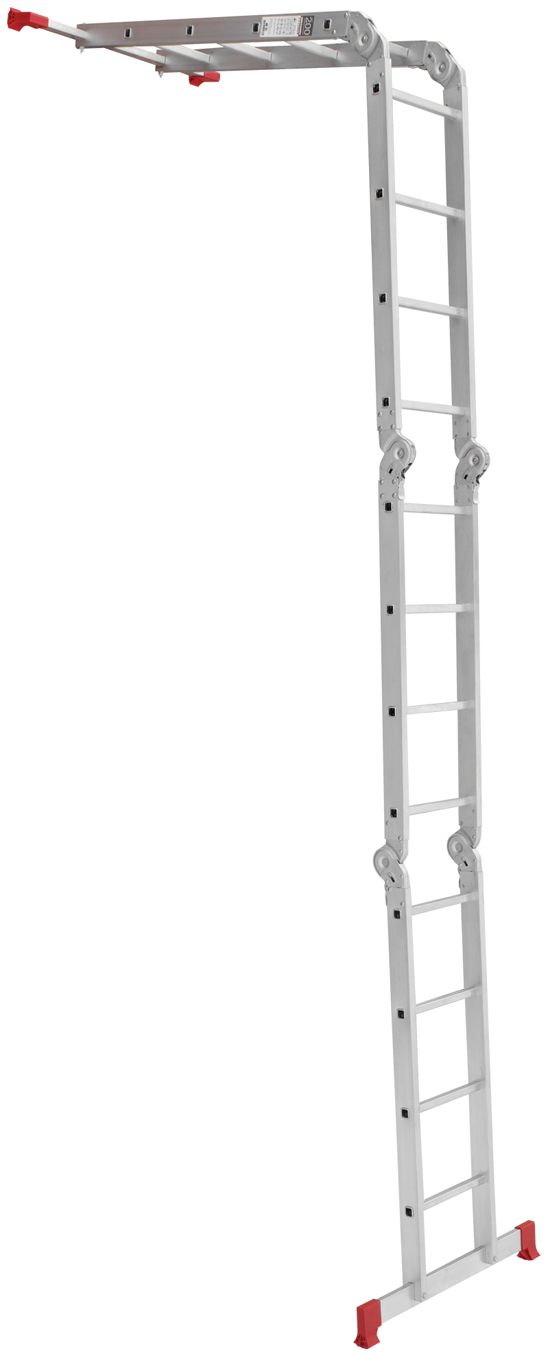 4-х секционная лестница-трансформер с помостом NV 2330 4x4 - фотография № 11