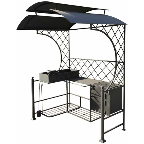 Мангал с крышей 