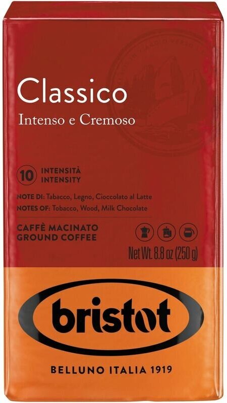Кофе молотый Bristot Classico, 250 гр - фотография № 4