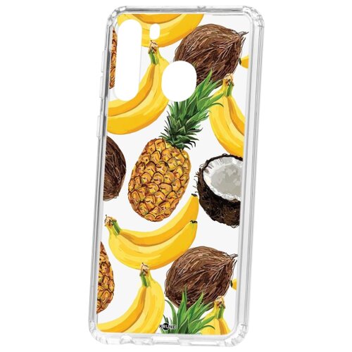фото Чехол на samsung galaxy a21 kruche print тропический микс