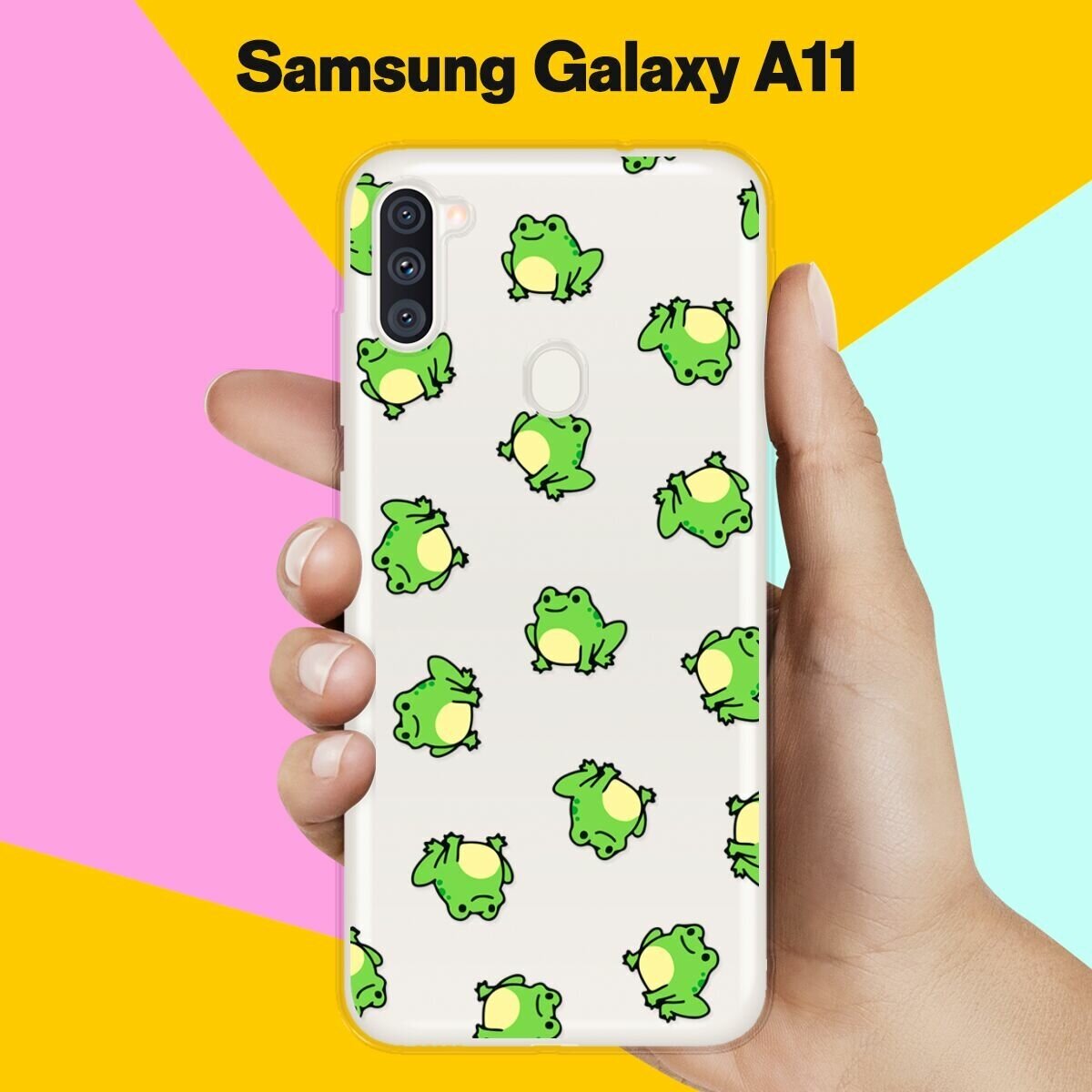 Силиконовый чехол на Samsung Galaxy A11 Лягушки / для Самсунг Галакси А11