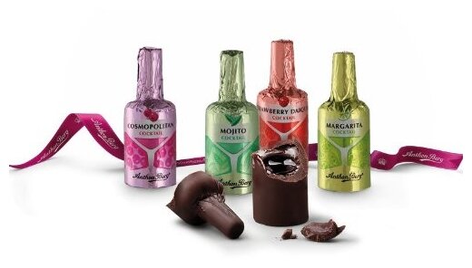 Ассорти шоколадных конфет Anthon Berg с алкогольными начинками со вкусом коктейлей 125г - фотография № 4