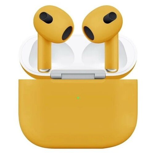 Беспроводные наушники Apple AirPods 3 Color Lightning Charging Case, matte yellow беспроводные наушники apple airpods 3 color lightning charging case фиолетовый матовый