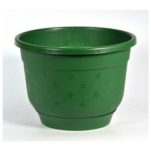 Горшок Флокс d28см 8л зеленый с поддоном