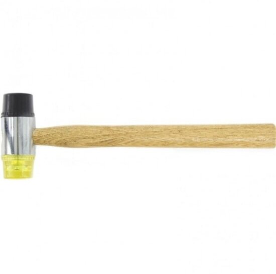 Молоток рихтовочный Sparta 108305, бойки 35 мм, комбинированная головка, деревянная ручка