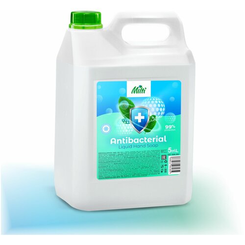 Жидкое мыло 5 литров Антибактериальное для ухода за руками и телом / Milti