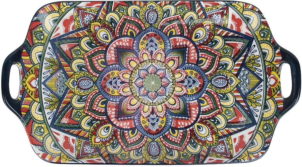 фото Поднос с ручками для сервировки и подачи "Arabesque", 29х16 см, Nouvelle