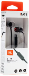 Наушники с микрофоном JBL T110 1.2м черные