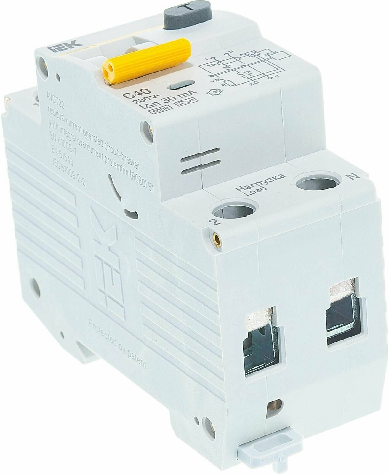 IEK Автоматический выключатель дифференциального тока АВДТ32 C40 30мА - фотография № 5