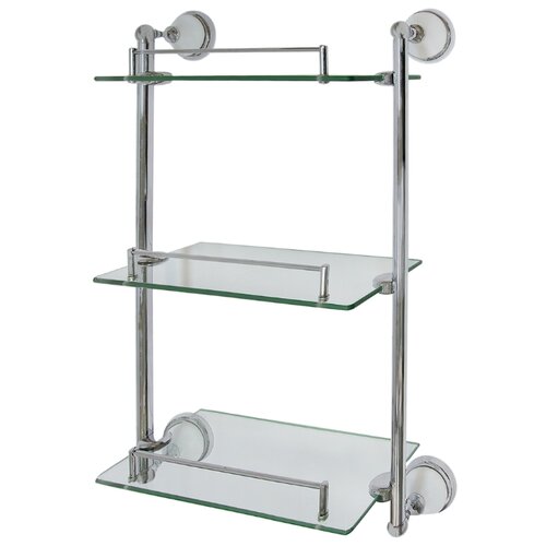 Полка для ванной комнаты Aster трёхъярусная прямая