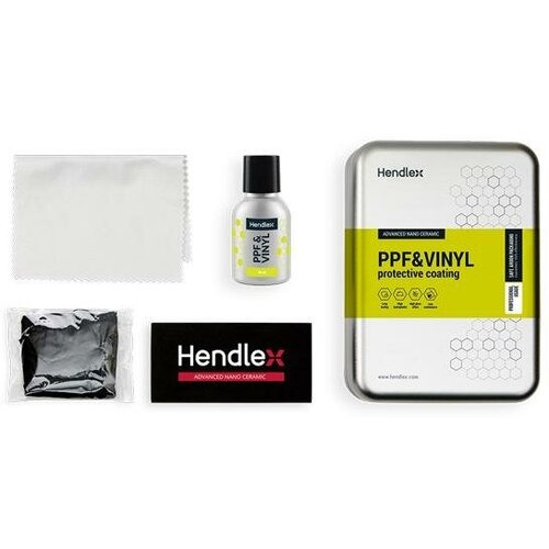 Набор с керамическим покрытием для полиуретановых пленок и автовинила HENDLEX PPF &VINYL SET, 40ml