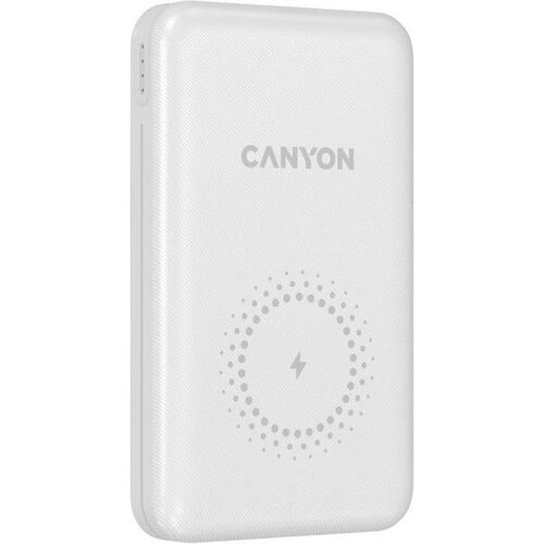 Внешний аккумулятор Power Bank 10000 мАч Canyon CNS-CPB1001W белый
