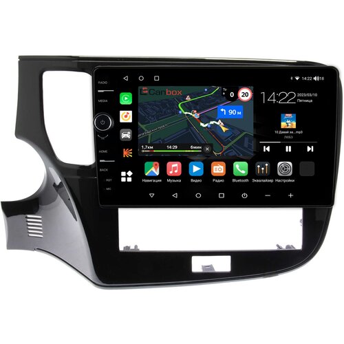 Штатная магнитола Mitsubishi Outlander III 2012-2022 Canbox M-Line 7851-10-1153 на Android 10 (4G-SIM, 4/64, DSP, QLed)