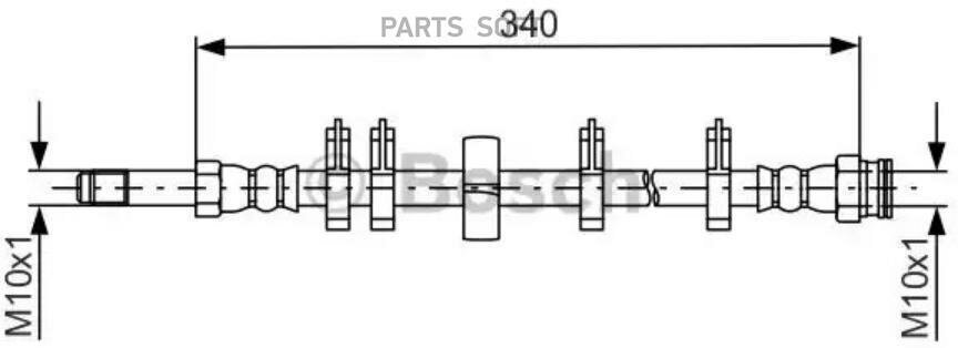Тормозной шланг BOSCH / арт. 1987481667 - (1 шт)