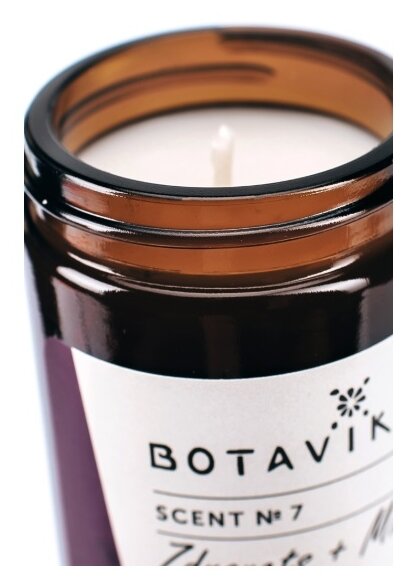 Свеча BOTAVIKOS Scent №7 Здравец + Мята, белый - фото №3
